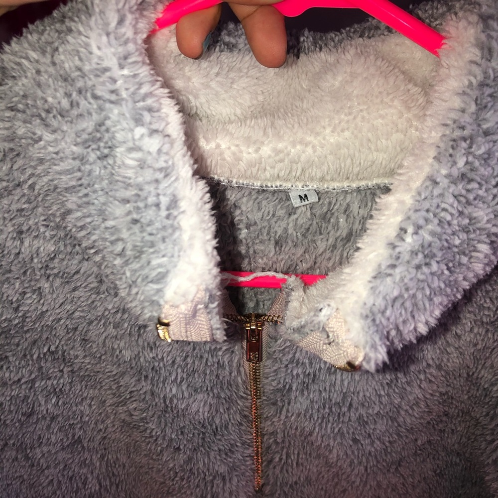 Emma Chamberlain fuzzy sweater